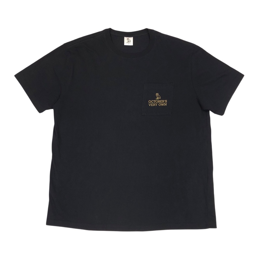 OVO Octobers Very Own Pocket Tee T-Shirt Men's Size Large Black Made in Canada